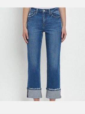 Vervet Victoria Cropped Cuffed  Jeans